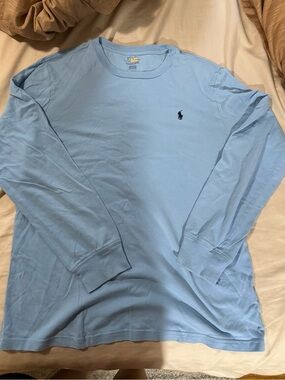 Ralph Lauren Light Blue Long-Sleeve Crewneck Tee